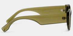 Reina green Frame Polarized Sunglasses with geometric Style Online | ZEELOOL