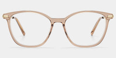 Jessica Beige Cat Eye Glasses for Women | ZEELOOL