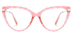 Lucas Cateye Pink Glasses and Clear Frame