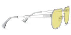 Men's Geometric Sunglasses in Silver Color
