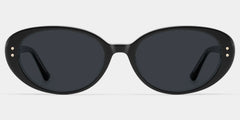Lennon Black Oval Glasses | Retro Varsity Athleisure