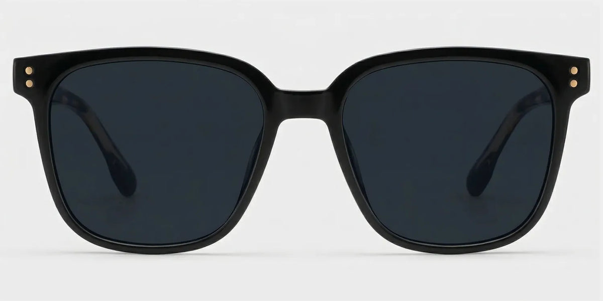 Donnalyn Black Square Natural Eyewear | ZEELOOL