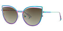 Spivey Cateye Metal Full Frame Eyeglasses | Zeelool