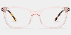 Marigold pink and tortoise shell glasses Rectangle Frame Online | ZEELOOL