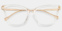 Hilary Butterfly Clear Frame Glasses | Zeelool