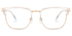 Zaira Browline Clear Eyeglasses with Wide Thin Frame