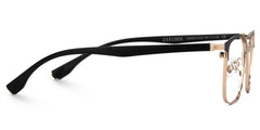 Eaddy Gold Eyeglasses with Rectangle Shape | Zeelool Optical