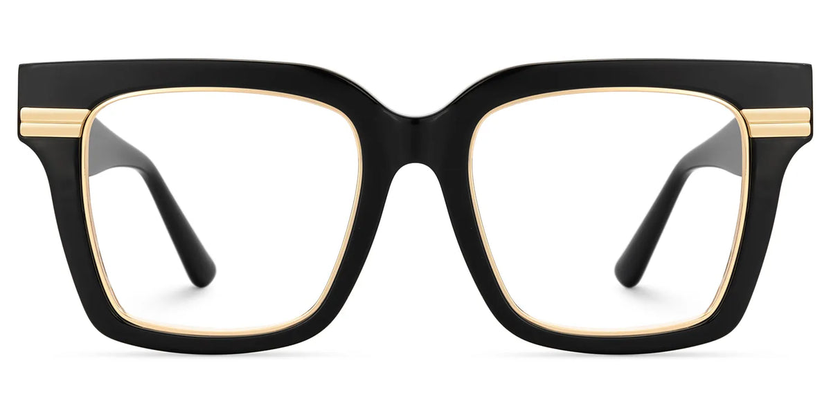 Taylor Square Black Color Frame Glasses for females | Zeelool