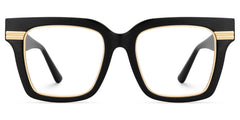 Taylor Square Black Color Frame Glasses for females | Zeelool