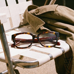 Blake Tortoise Square Glasses | Retro Campus Athleisure
