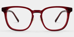 Hailey Red Frame Glasses with Square Frame Online | ZEELOOL