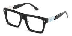 Trent Eyeglasses in Rectangle Black Frame | Zeelool