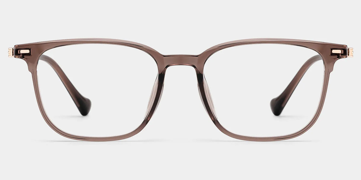 William Rectangle Brown Glasses Frames for men | ZEELOOL