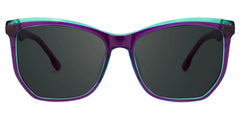 Geometric Libby Purple Sunglasses deals -Zeelool Glasses