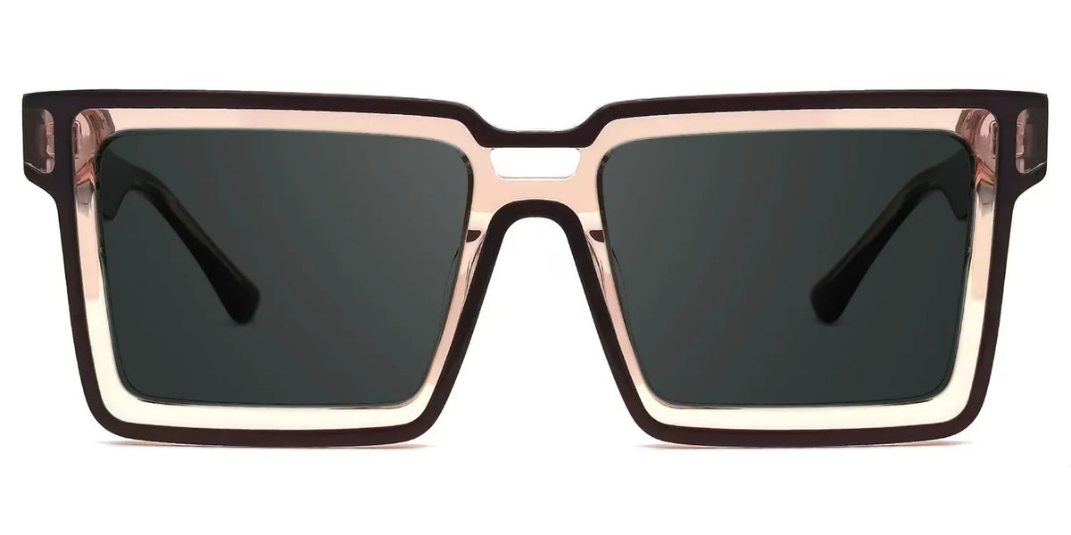 Cyberpunk Style Milian Brown-Black Frame Sunglasses