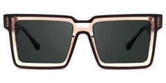 Cyberpunk Style Milian Brown-Black Frame Sunglasses