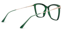 Krystle Square Green Thin Frames Glasses | ZEELOOL