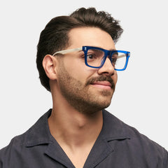 Square Blue Glasses For Men | Zeelool