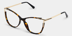 Yomary Cateye Tortoise Thin Frame Glasses | Zeelool