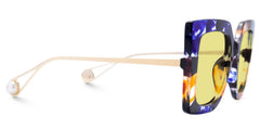 Qatar Square Blue/Black Sunglasses | Zeelool Glasses