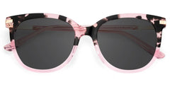 Round Pink Tortoise Glasses