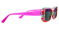 Women's Rectangle Eyeglasses Frames With Red and Green Color