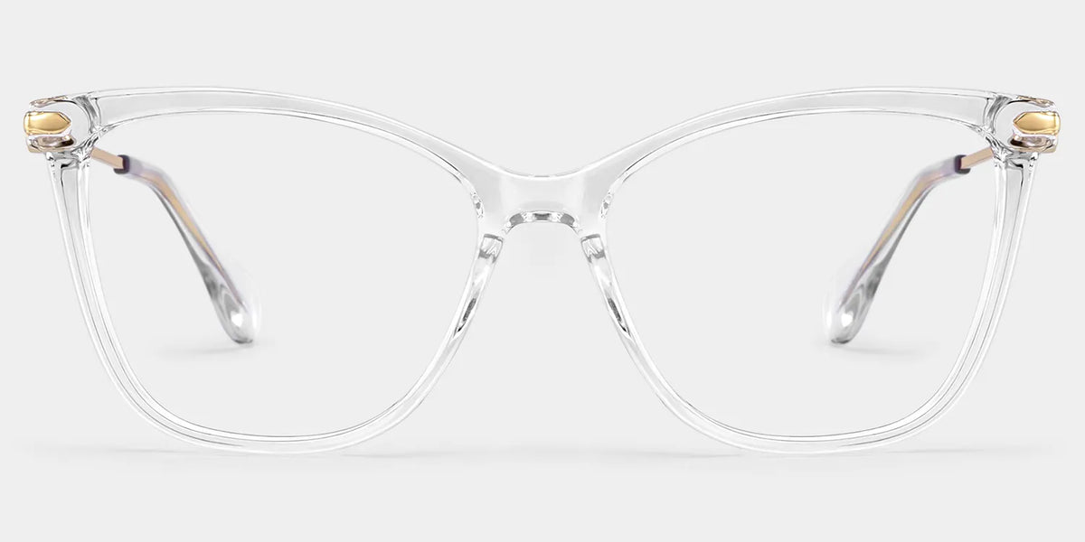 Westley thin clear frame glasses with Butterfly Frame Online | ZEELOOL
