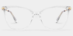 Westley thin clear frame glasses with Butterfly Frame Online | ZEELOOL