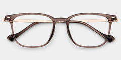 William Rectangle Brown Glasses Frames for men | ZEELOOL