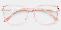 Rodz Light Pink Square Frame Glasses | Zeelool