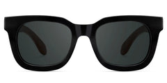 Sam Rectangle Wood Thick Frame Sunglasses for Men | Zeelool