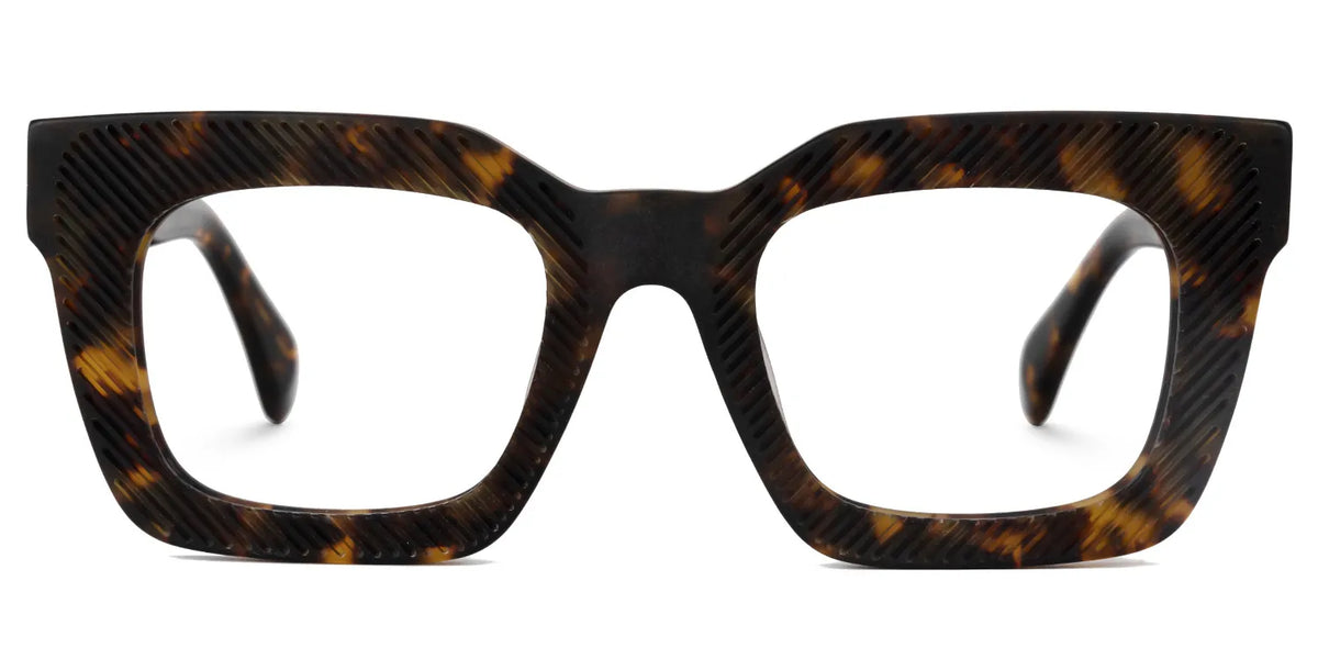 Keisa Square Tortoise Eyeglasses & Frame Glasses