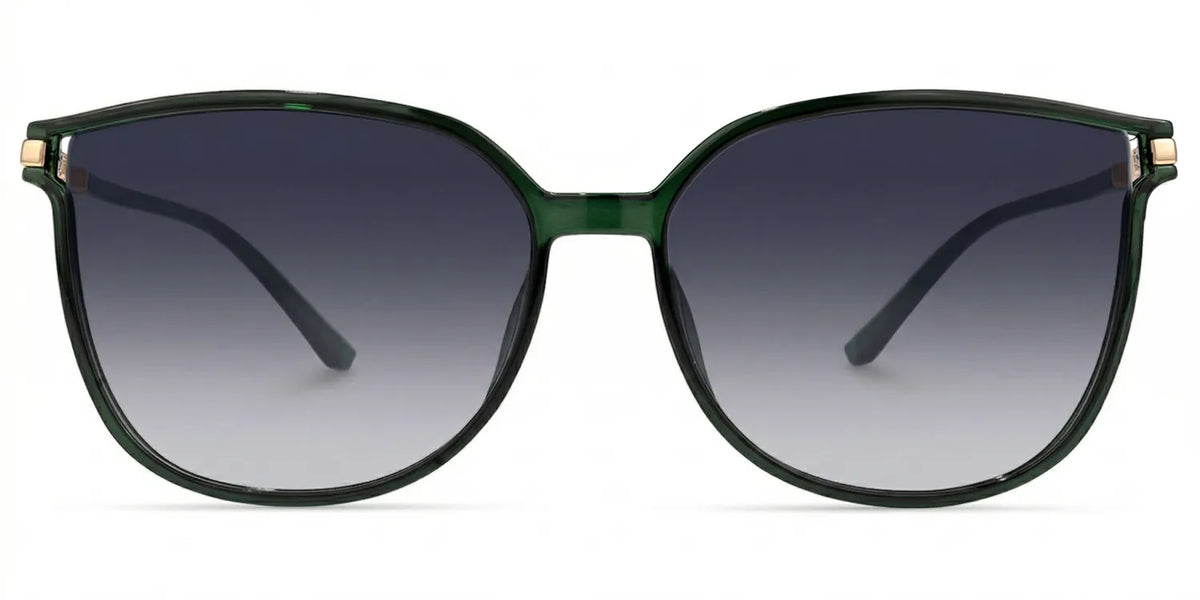 Rodz Square Dark-Green Frame Glasses | Zeelool