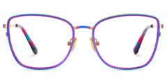Ronan Eyeglasses in Rectangle Iridescent Frame | Zeelool