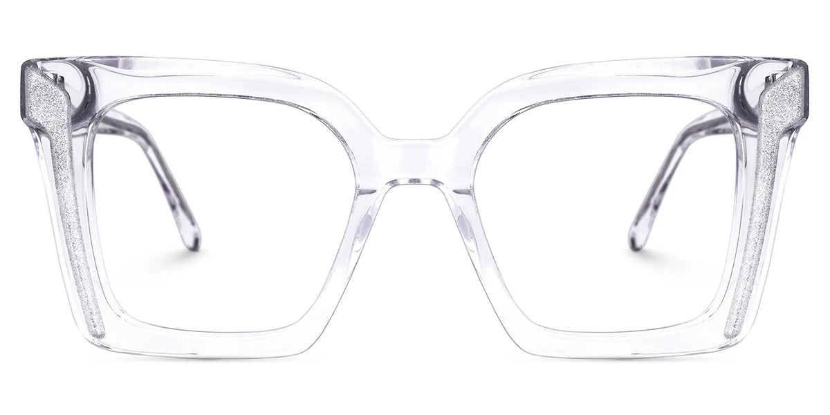 Khadra Square Clear Glasses | Zeelool Glasses