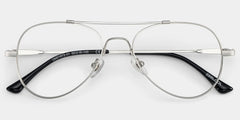 Aviator Silver Glasses | Zeelool Glasses