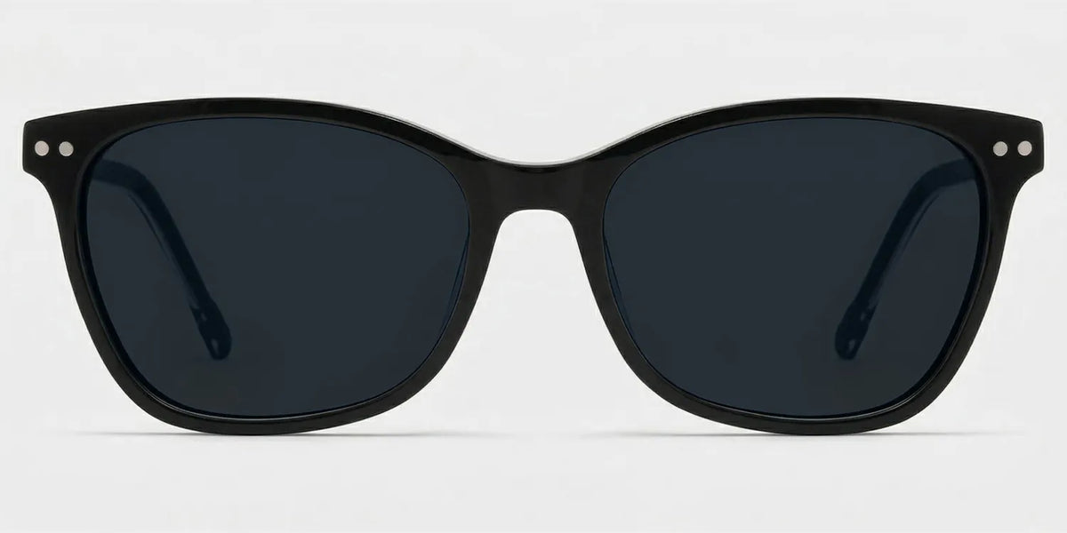 Marigold retro black frame glasses with Rectangle Frame Online | ZEELOOL