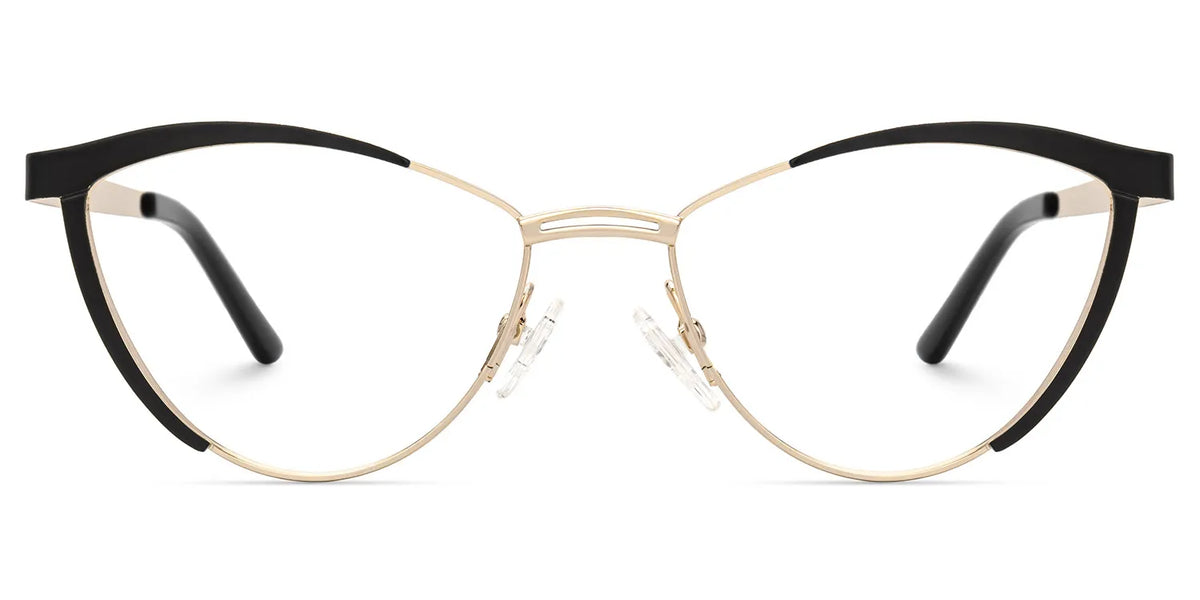 Sydney Cat Eye Metal  Black Frame Glasses | Zeelool