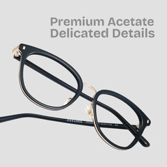 Caden Eyeglasses in Round Black Frame | Zeelool