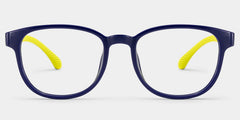 Dale Round Black Yellow Frame Eyeglasses for Pre-tweens