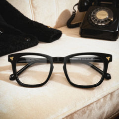 Heather Black Frame Glasses with Square Frame Online | ZEELOOL