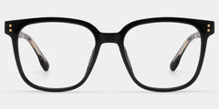 Donnalyn Black Square Natural Eyewear | ZEELOOL