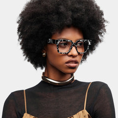 Caius Two-tone Frame Glasses with Square Frame Online | ZEELOOL