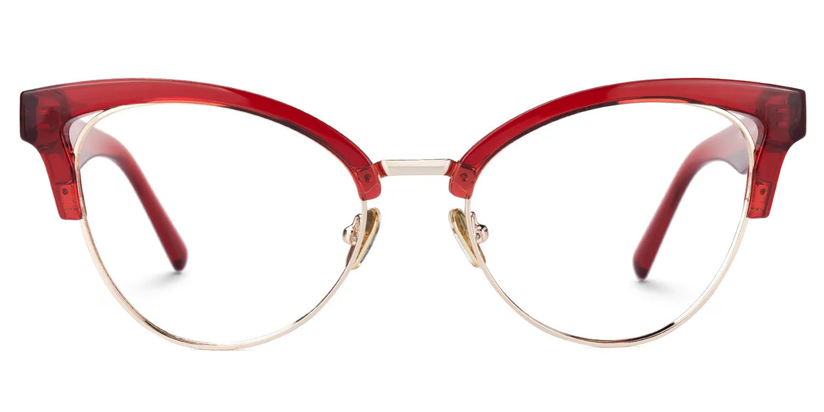 Charlene Browline Red Eyeglasses and Glasses Frames