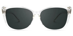 Farris Clear Classy Cat eye Frame Sunglasses | Zeelool