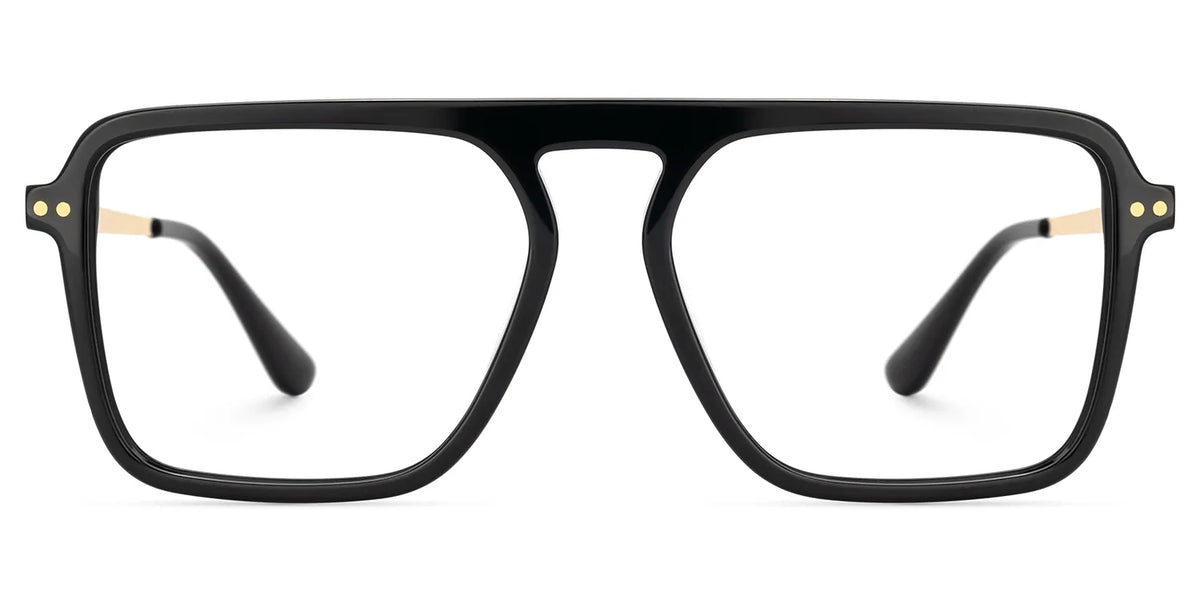 Briannie Black Aviator Prescription Glasses Online | Zeelool