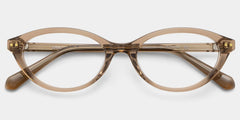 Ashby Brown Narrow Oval-Frame Glasses | Effortless Varsity
