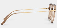 Payton Geometric Beige Frame Glasses | Zeelool Optical