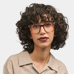 Tricee square Tortoise shell Eyeglass Frames For Women | Zeelool