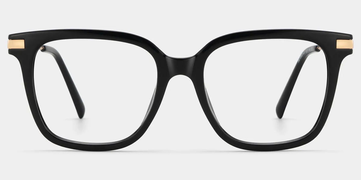 Jacqui Square Black Glasses